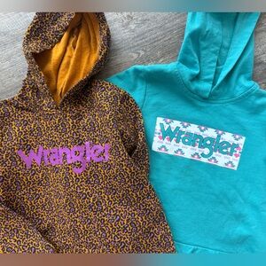 [two] wrangler girls hoodies